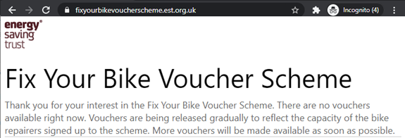 Fix Your bike scheme